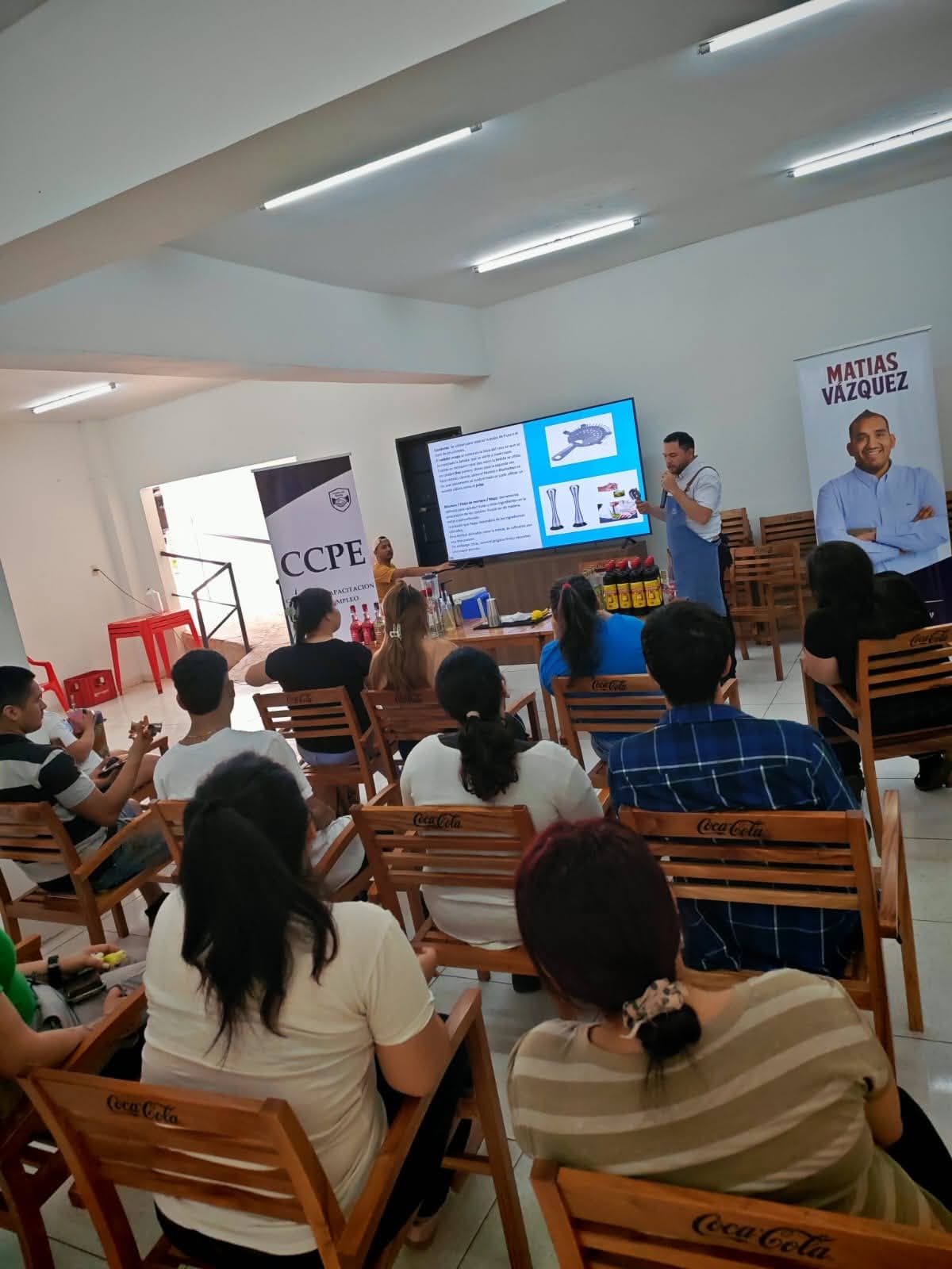 Un encuentro de capacitación con la comunidad.